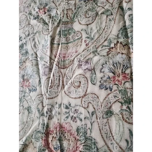 Vintage Arthur Sanderson CASCACS Linen Fabric fromKING SIZE HEAD BOARD 83 X 48